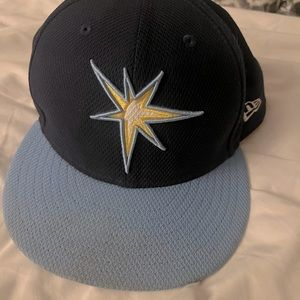 Tampa bay rays fitted hat 7 3/8